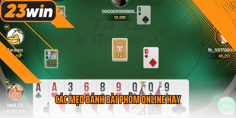 Các mẹo đánh bài phỏm online ha