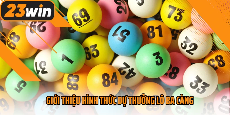 Giới thiệu hình thức dự thưởng lô ba càng
